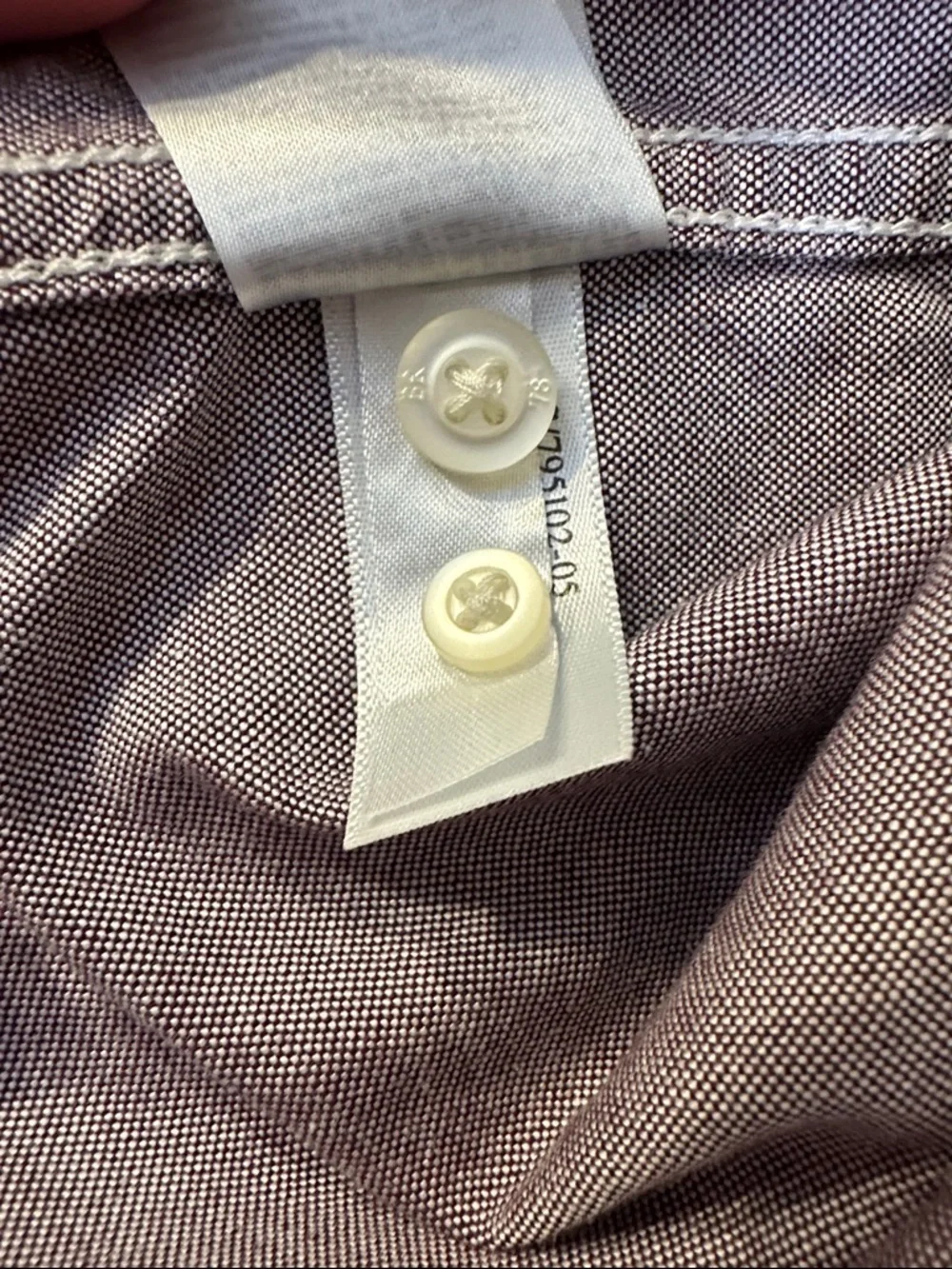 Banana Republic Men's Button-Down Shirt in Mauve Heather‎